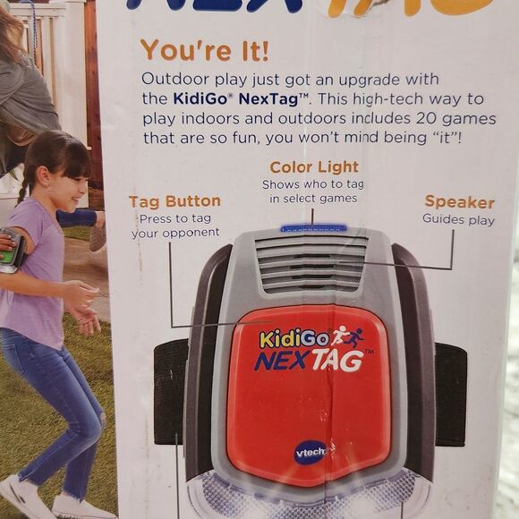 VTech KidiGo NexTag 20 Active Games Electronic Tag 4 Players NEW IN BOX - Picture 2 of 4